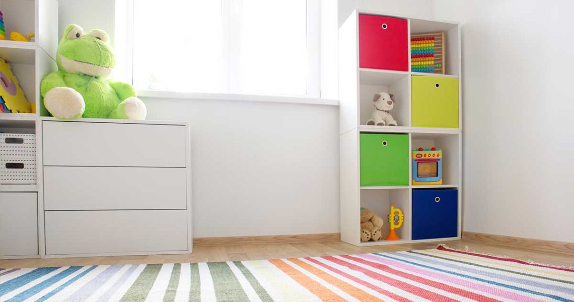 rangement des jouets des enfants